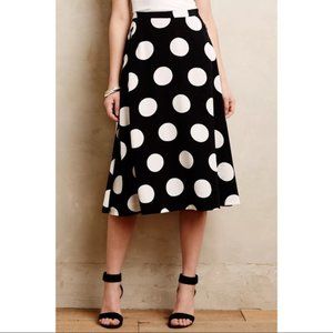 Anthropologie |  HD In Paris Deco Dot Midi Skirt Size 10 - Excellent Condition!